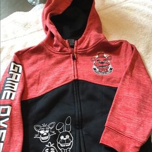 5, Red Boys Five Nights at Freddys Thin Cotton Hoodie Sweatshirt